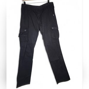 Ecko Unltd Fit Straight Cargo Pants in Black Size 32x32